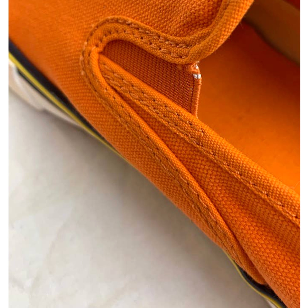 Polo Ralph Lauren Orange Mens Slip On Sneakers Size 11D - Picture 4 of 9